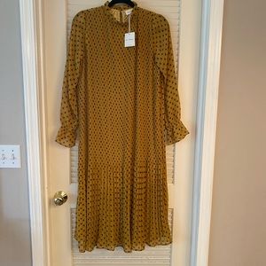 Plaid yellow dress 💛🧡💙